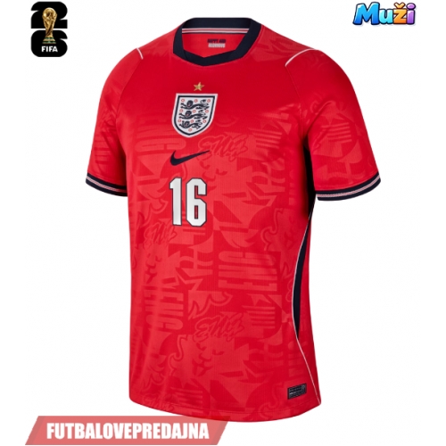 Lacne Muži Futbalové dres Anglicko Kobbie Mainoo #16 MS 2026 Krátky Rukáv - Preč